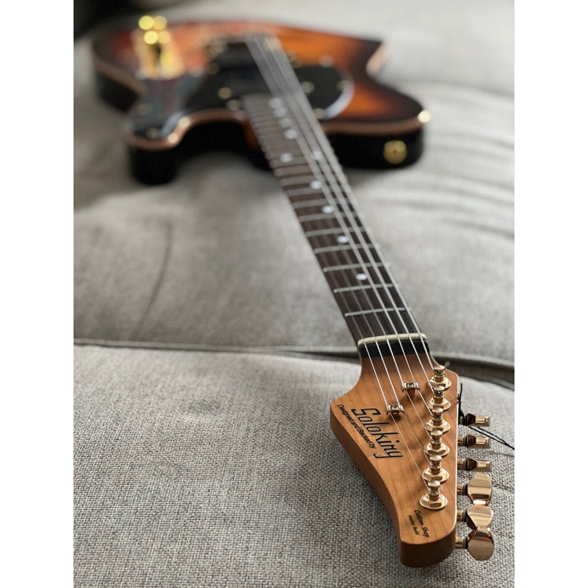 Đàn Guitar Điện Soloking MT1 FM 22 Deluxe HH MOD, Fishman Fluence, Shaded Edgeburst