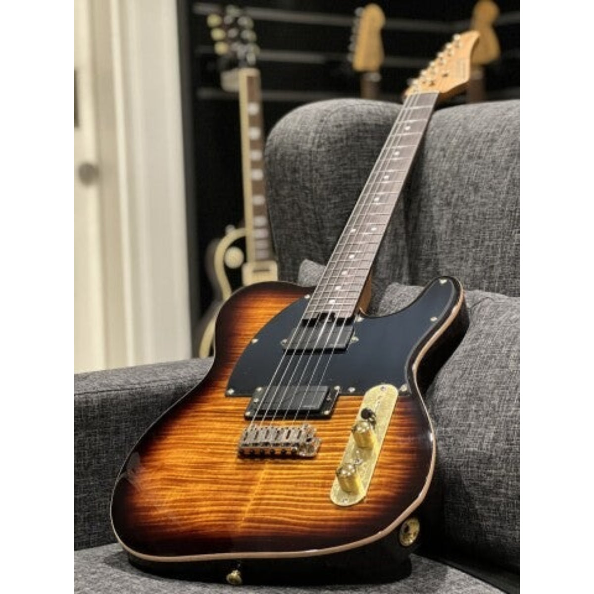 Đàn Guitar Điện Soloking MT1 FM 22 Deluxe HH MOD, Fishman Fluence, Shaded Edgeburst