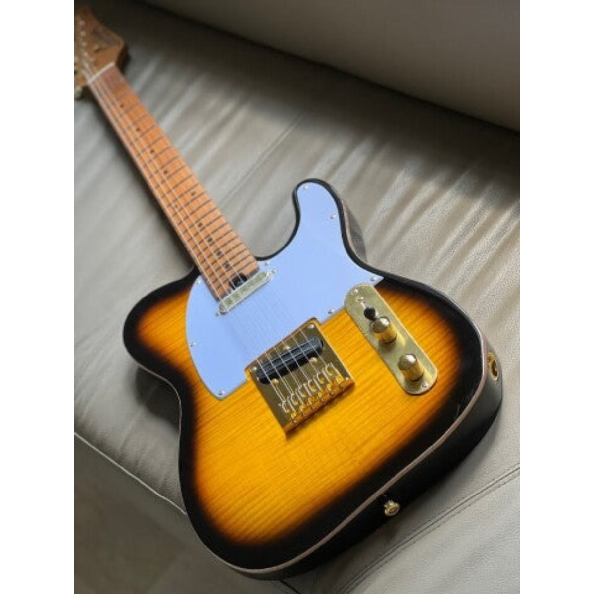 Đàn Guitar Điện Soloking MT1 FM 22 Deluxe Hotrail, Brown Sunburst