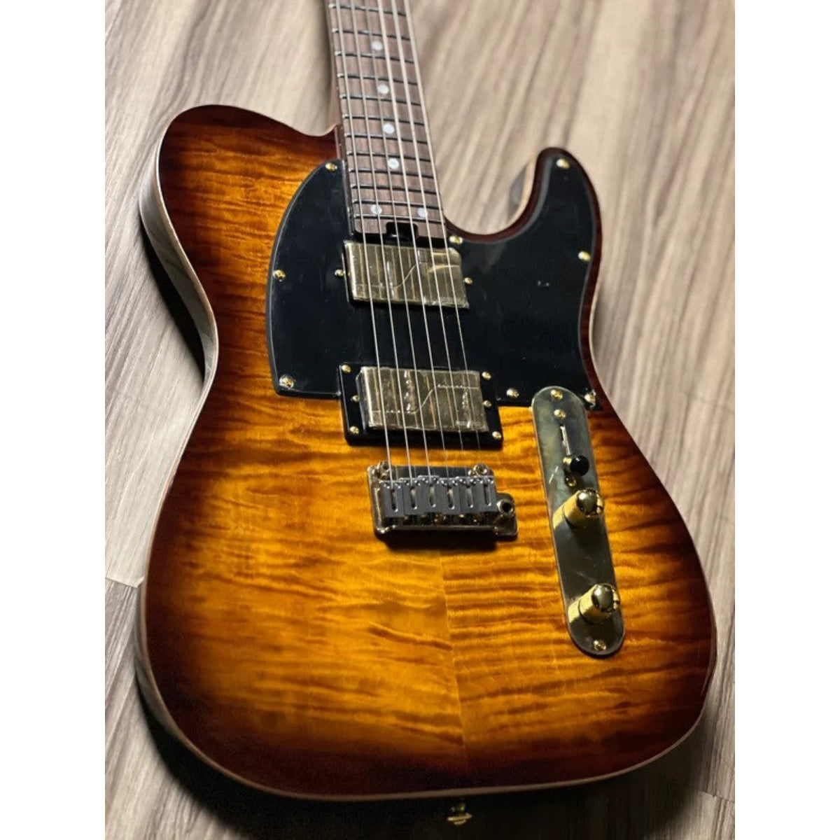 Đàn Guitar Điện Soloking MT1 FM 24 Deluxe HH MOD, Fishman Fluence Gold, Shaded Edgeburst Nafiri Special Run