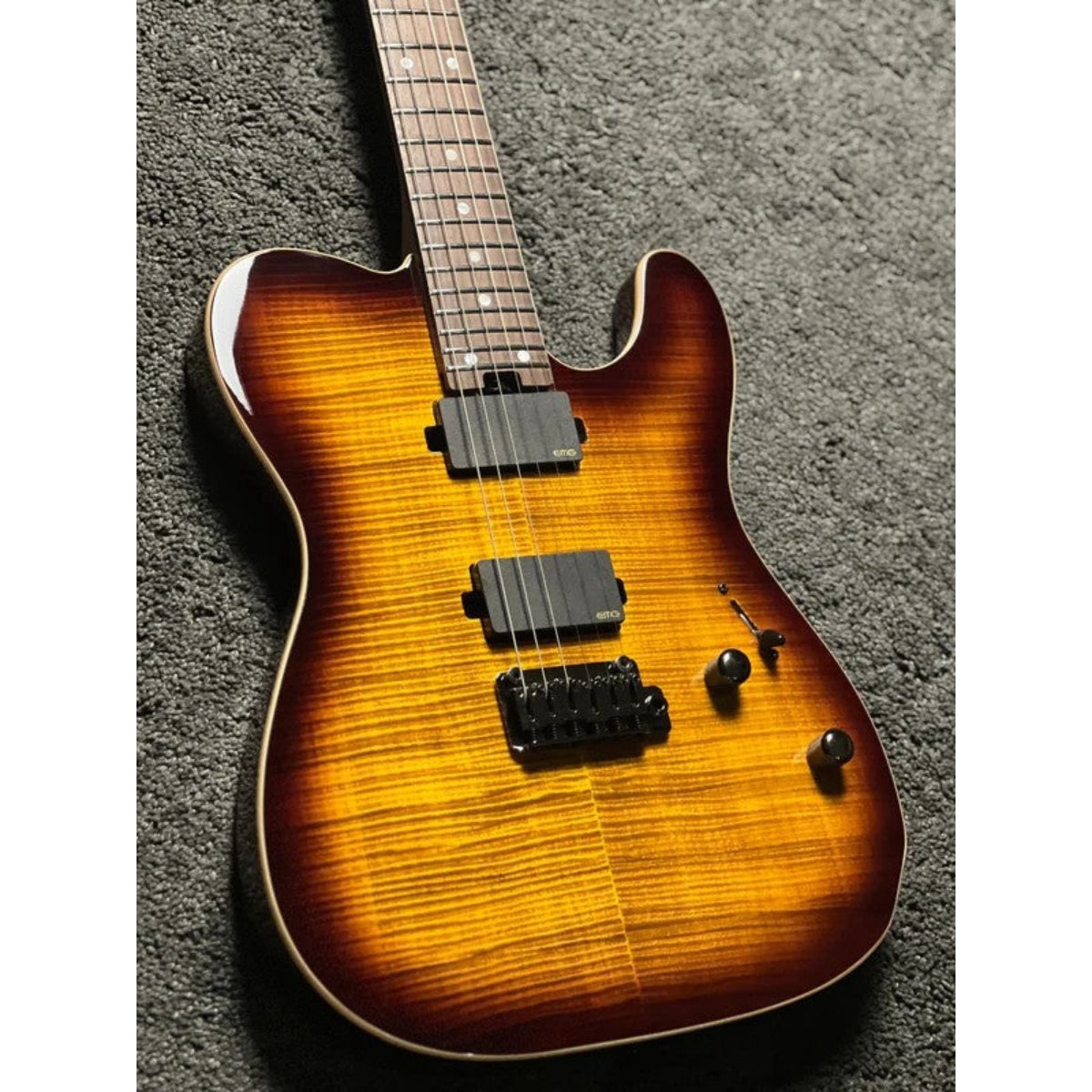 Đàn Guitar Điện Soloking MT1 FM 24 Deluxe MKII MOD, EMG 8585, Bengal Burst