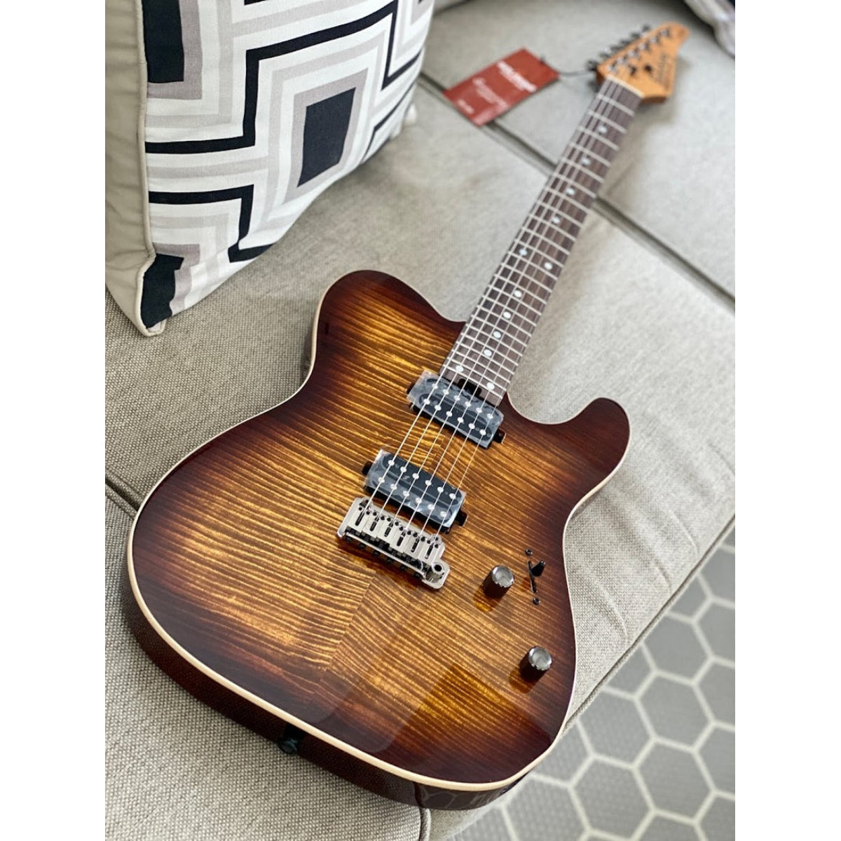 Đàn Guitar Điện Soloking MT1 FM 24 Deluxe MKII, Bengal Burst