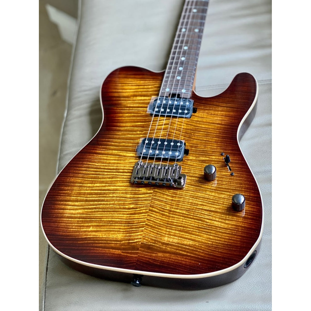 Đàn Guitar Điện Soloking MT1 FM 24 Deluxe MKII, Bengal Burst
