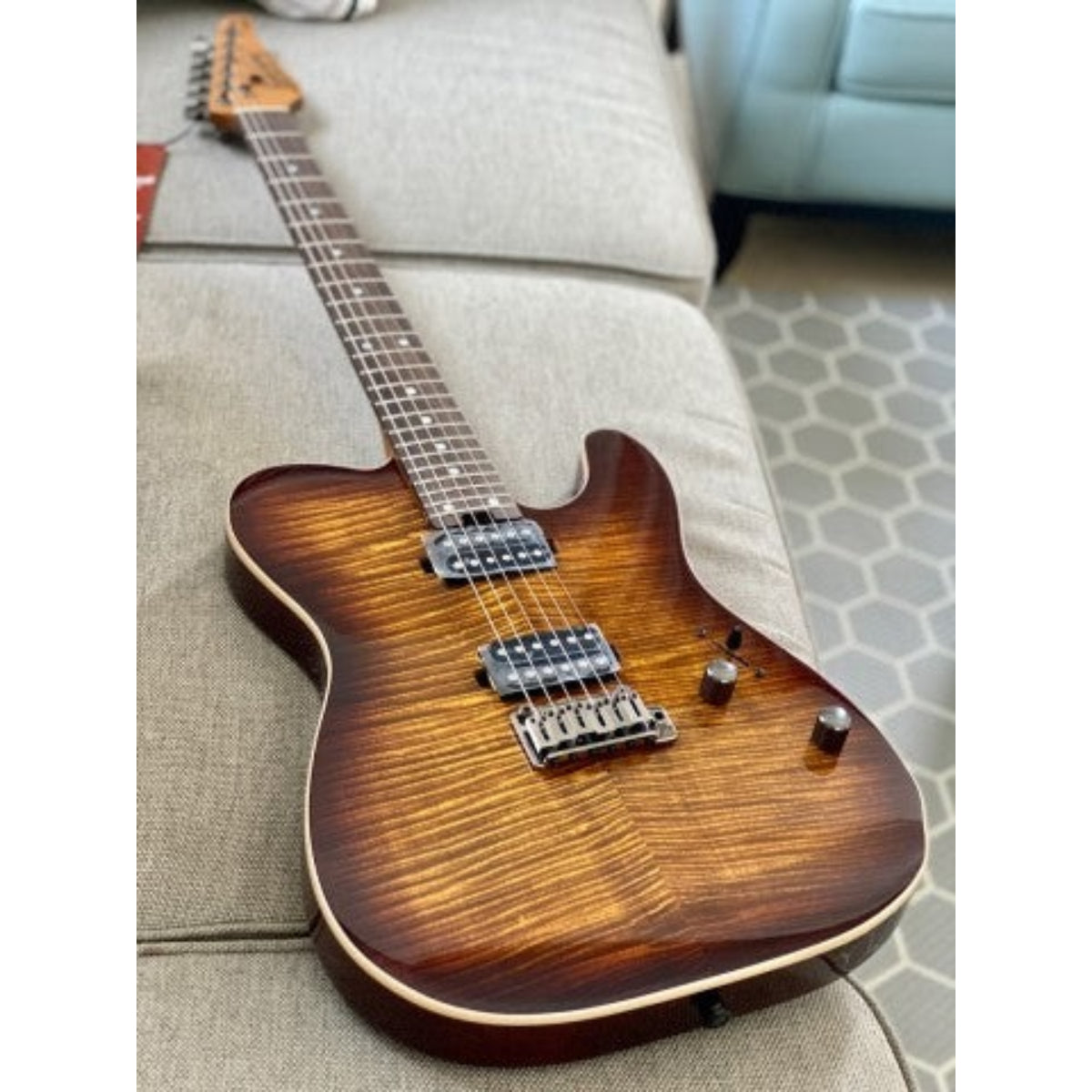 Đàn Guitar Điện Soloking MT1 FM 24 Deluxe MKII, Bengal Burst