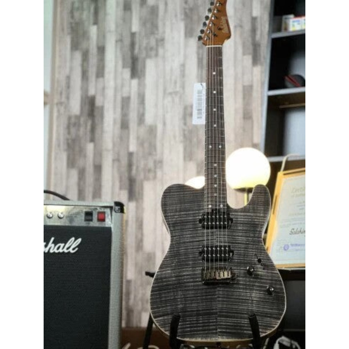 Đàn Guitar Điện Soloking MT1 FM 24 Deluxe MKII, Charcoal Burst