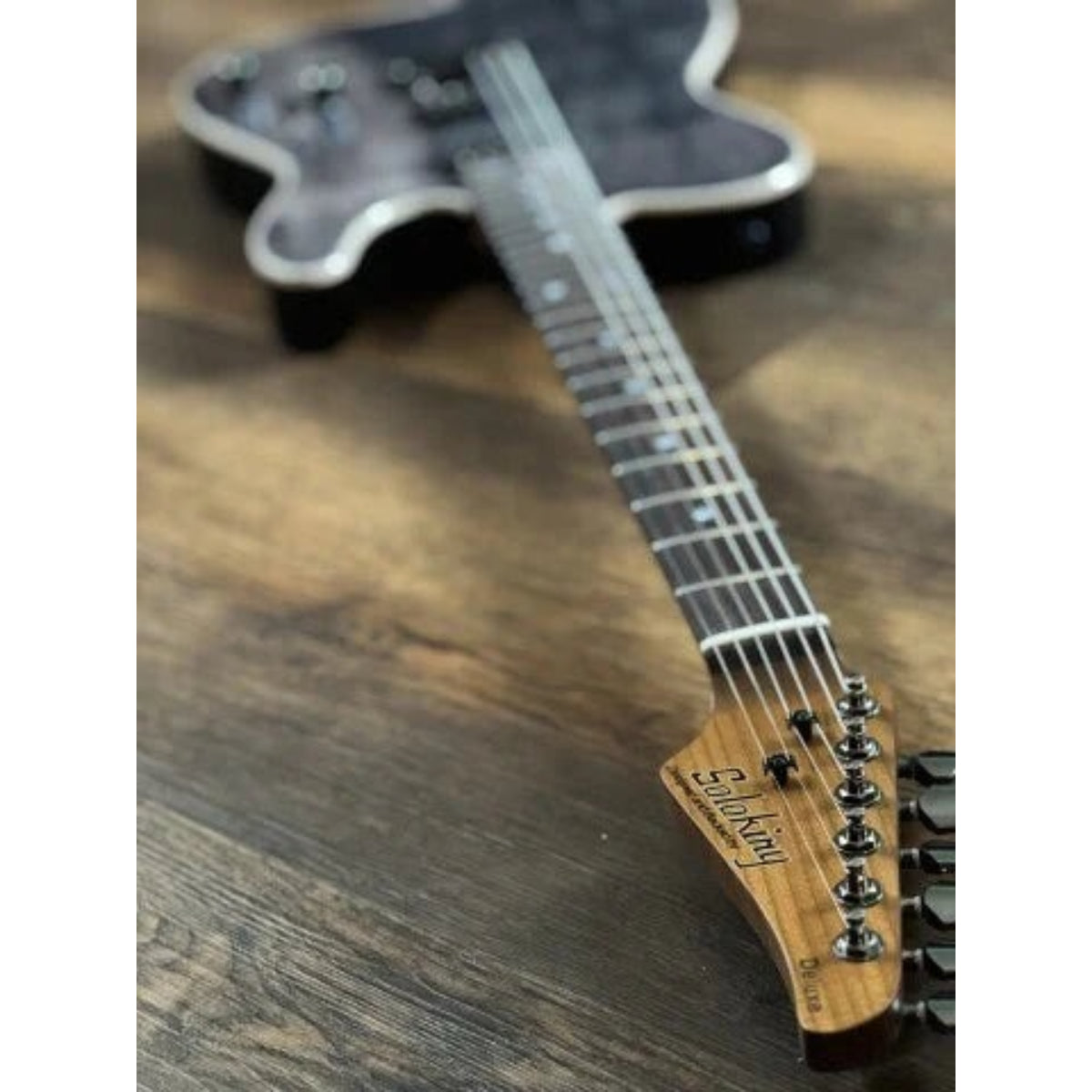 Đàn Guitar Điện Soloking MT1 FM 24 Deluxe MKII, Charcoal Burst