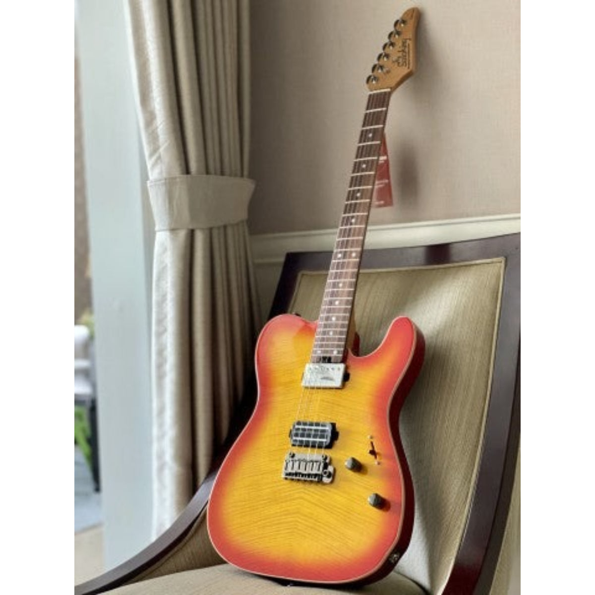 Đàn Guitar Điện Soloking MT1 FM 24 Deluxe, Cherry Burst