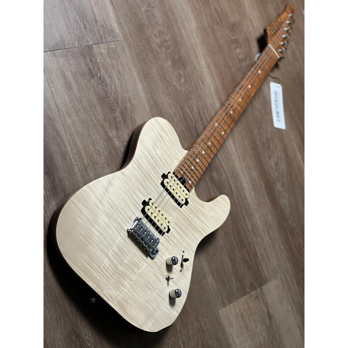 Đàn Guitar Điện Soloking MT1 FM Deluxe 24 HH FMN, Roasted Flame Maple Neck, Natural Satin