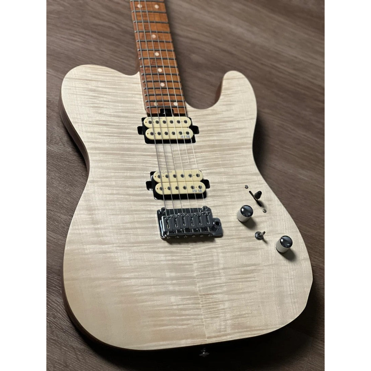 Đàn Guitar Điện Soloking MT1 FM Deluxe 24 HH FMN, Roasted Flame Maple Neck, Natural Satin