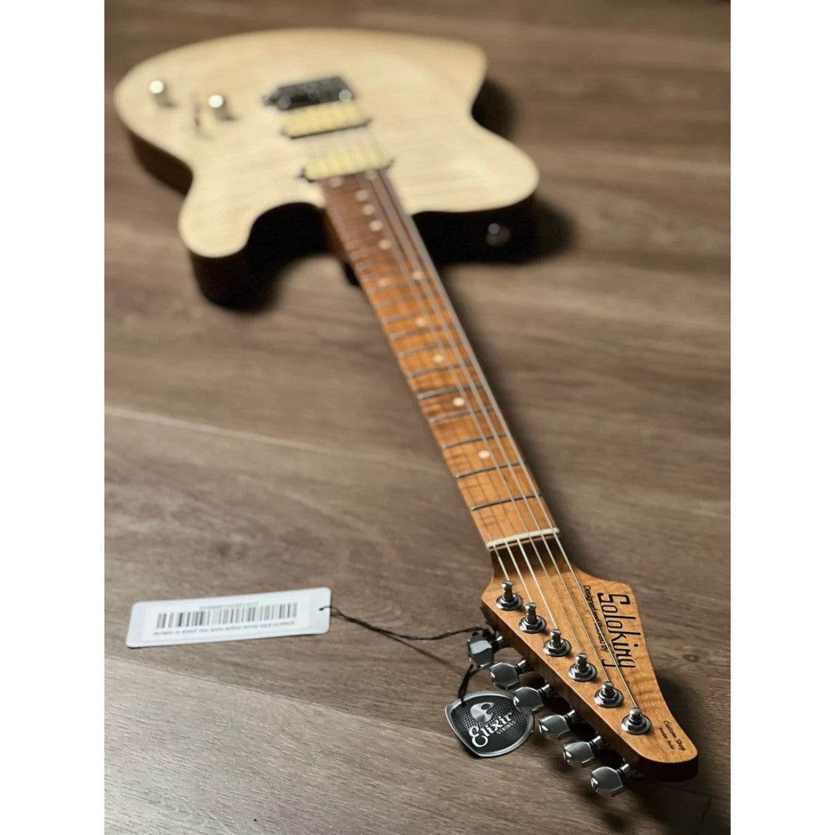 Đàn Guitar Điện Soloking MT1 FM Deluxe 24 HH FMN, Roasted Flame Maple Neck, Natural Satin