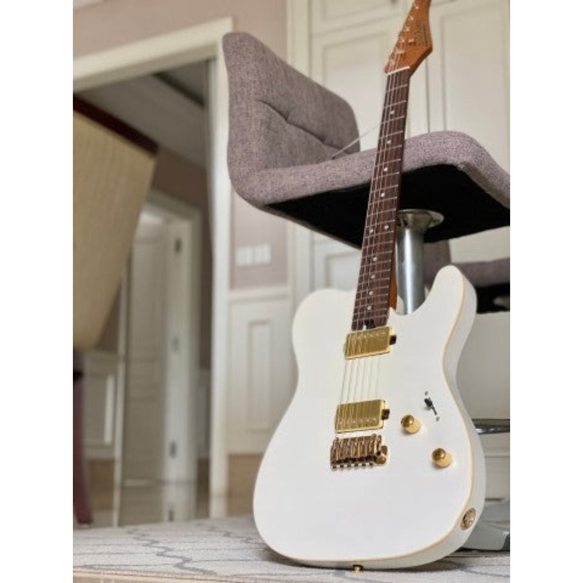 Đàn Guitar Điện Soloking MT1 Modern HH MKII, Gold Hardware, Pearl White Metallic