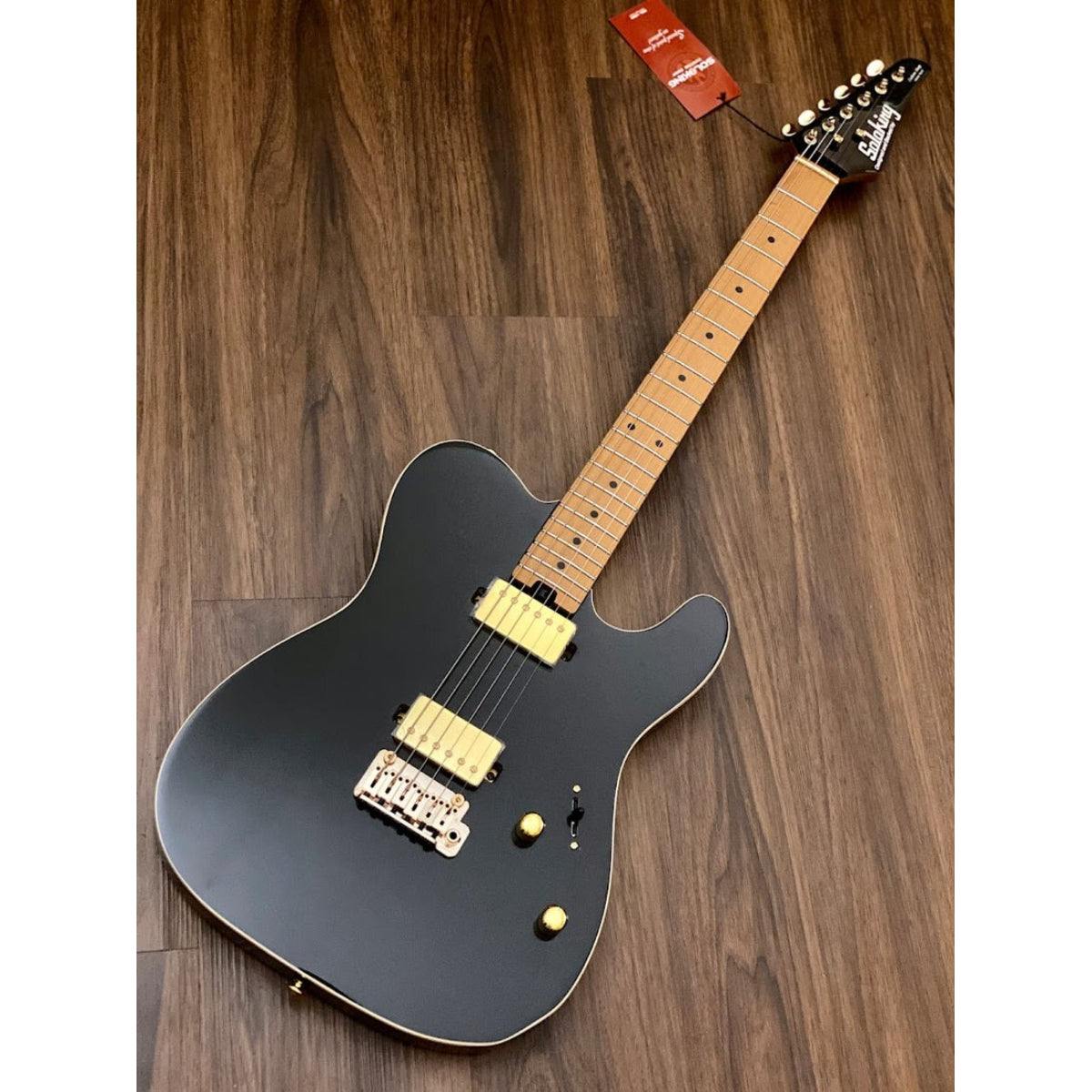 Đàn Guitar Điện Soloking MT1 Modern HH MKII, Roasted Neck, Gold Hardware, Black Beauty