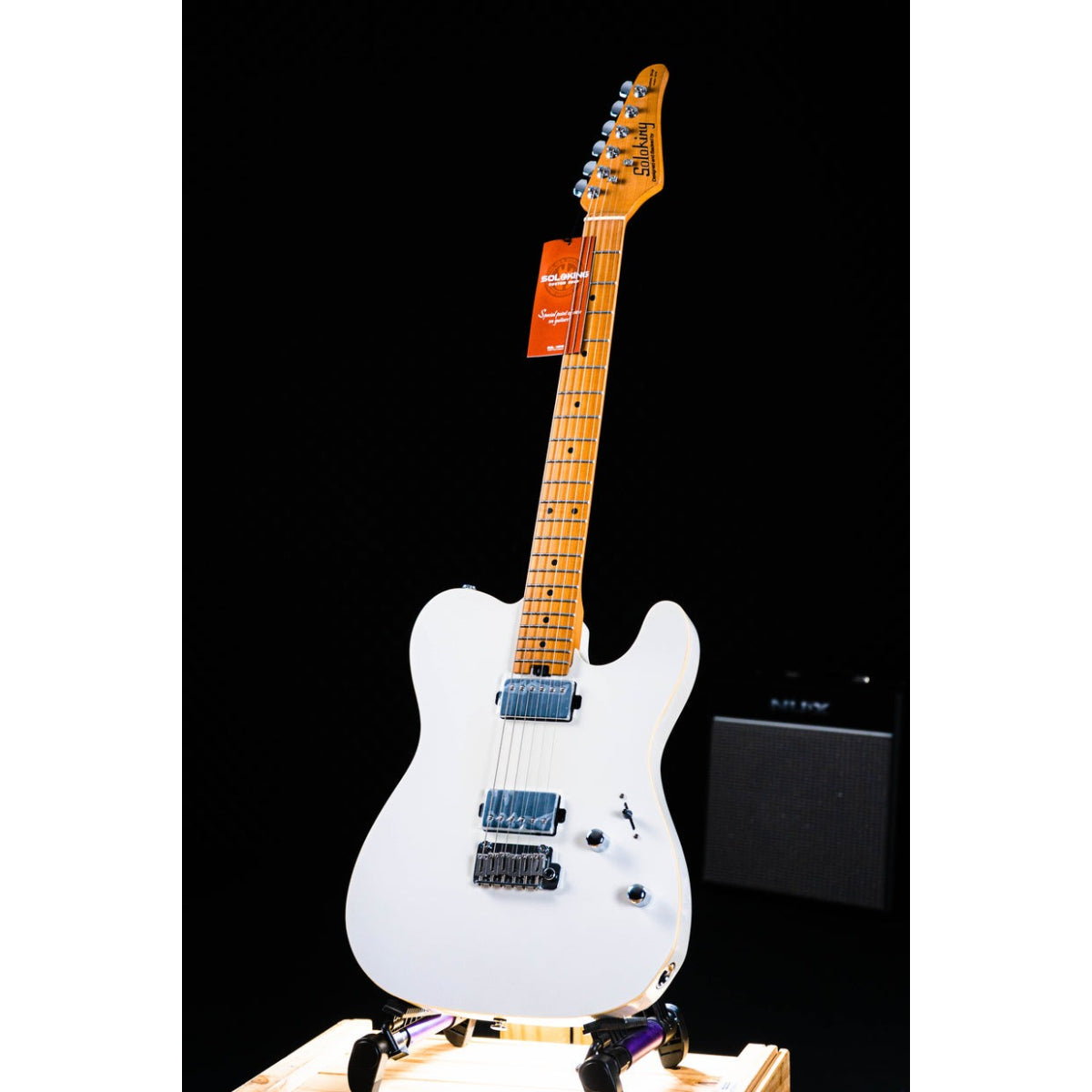 Đàn Guitar Điện Soloking MT1 Modern HH, Roasted Maple Neck and FB, Pearl White Metallic