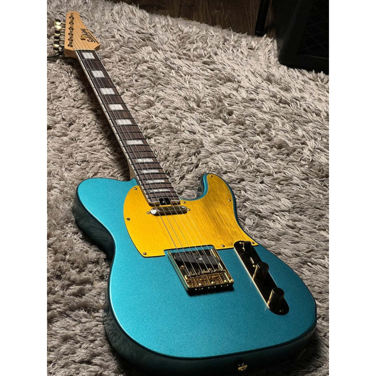 Đàn Guitar Điện Soloking MT1 Vintage Deluxe, Bluish Green, Gold Hardware Nafiri Special Run