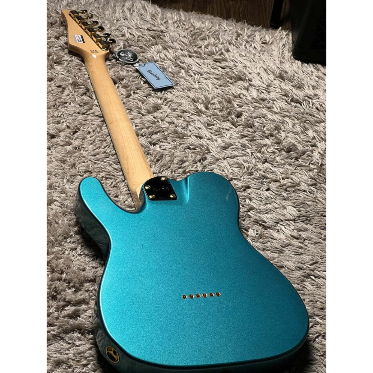 Đàn Guitar Điện Soloking MT1 Vintage Deluxe, Gold Hardware, Bluish Green Nafiri Special Run