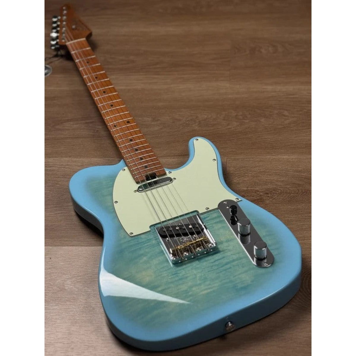 Đàn Guitar Điện Soloking MT1 Vintage FMT, Rosewood FB, 5A Flame Top, Celeste Blue Nafiri Special Run