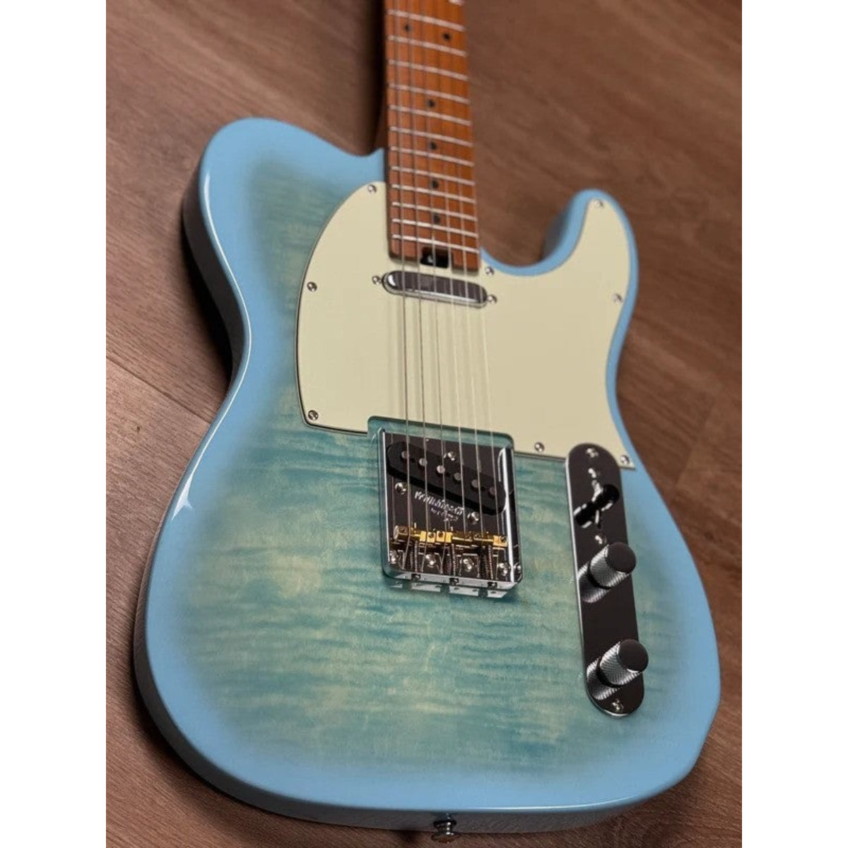 Đàn Guitar Điện Soloking MT1 Vintage FMT, Rosewood FB, 5A Flame Top, Celeste Blue Nafiri Special Run