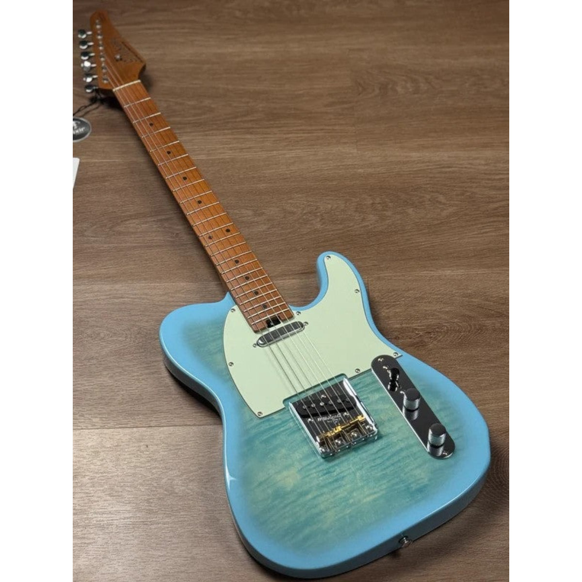 Đàn Guitar Điện Soloking MT1 Vintage FMT, Rosewood FB, 5A Flame Top, Celeste Blue Nafiri Special Run