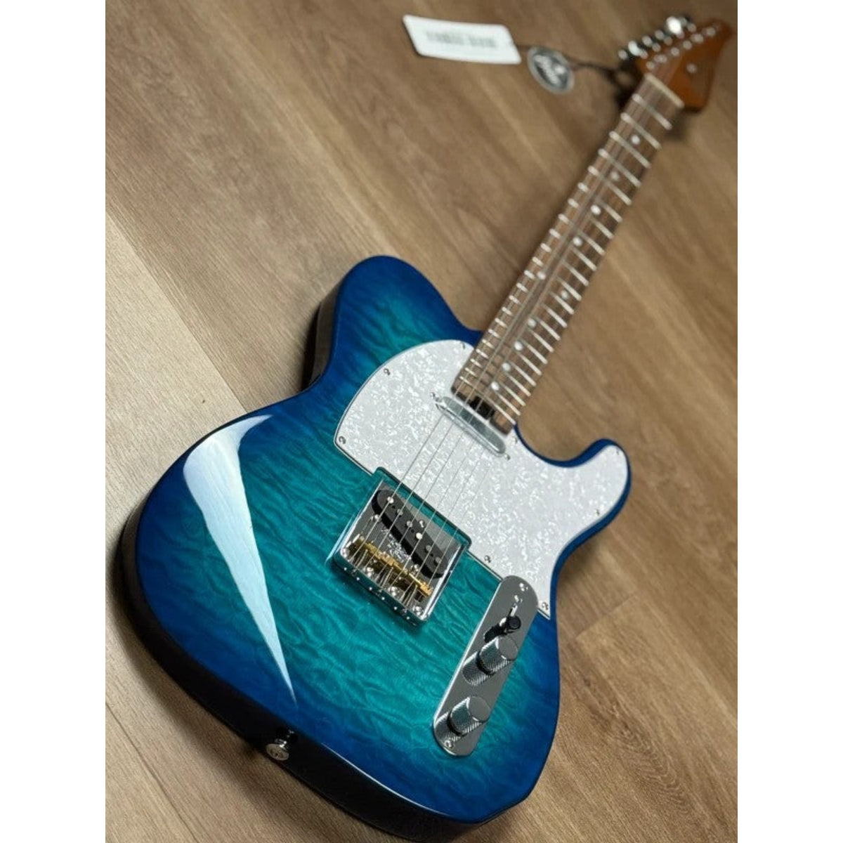 Đàn Guitar Điện Soloking MT1 Vintage Quilt, Rosewood FB, Aquamarine Nafiri Special Run