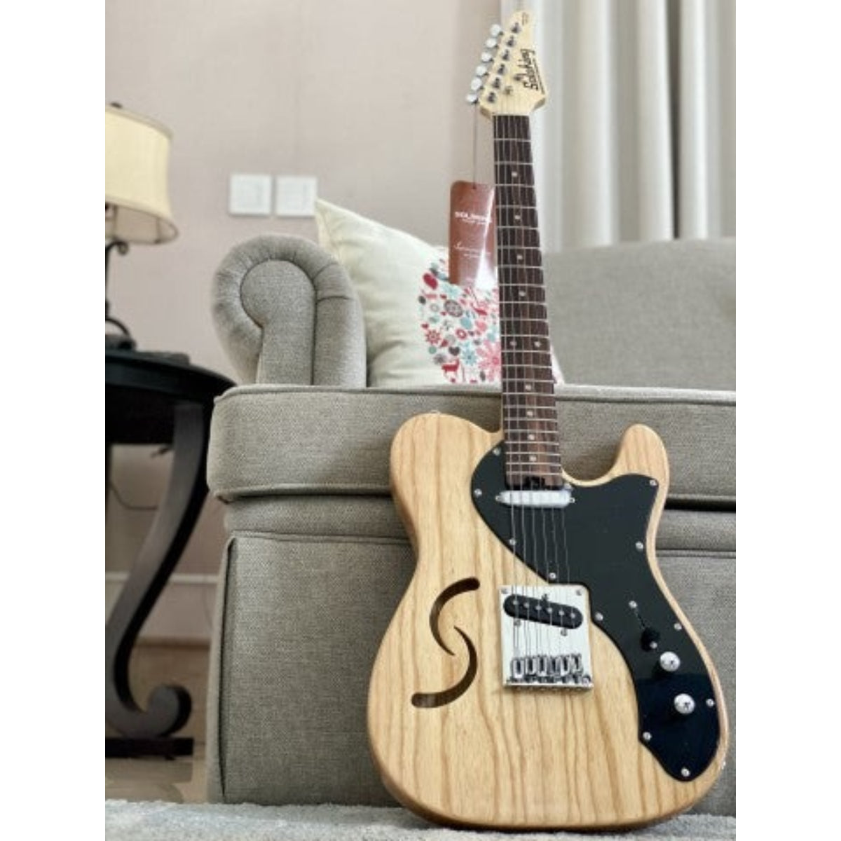 Đàn Guitar Điện Soloking S313 Thinline, Natural