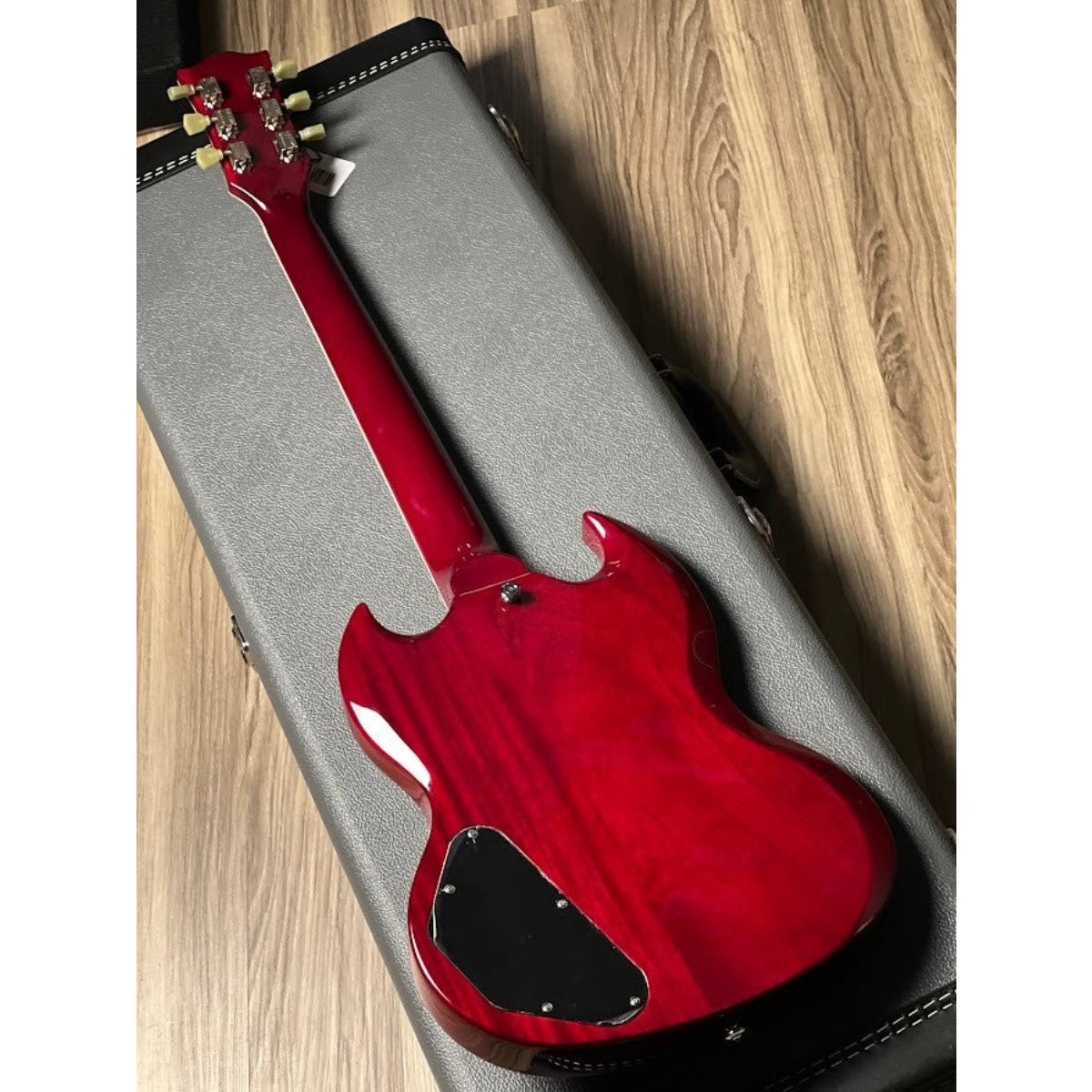 Đàn Guitar Điện Soloking SG60 Vibrola, Transparent Red Cherry Nafiri Special Run Jescar