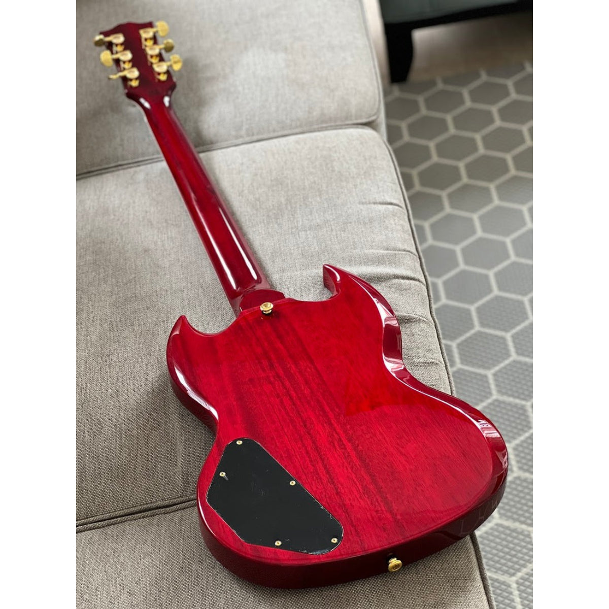 Đàn Guitar Điện Soloking SG60, Fishman Fluence, Transparent Red Cherry MOD