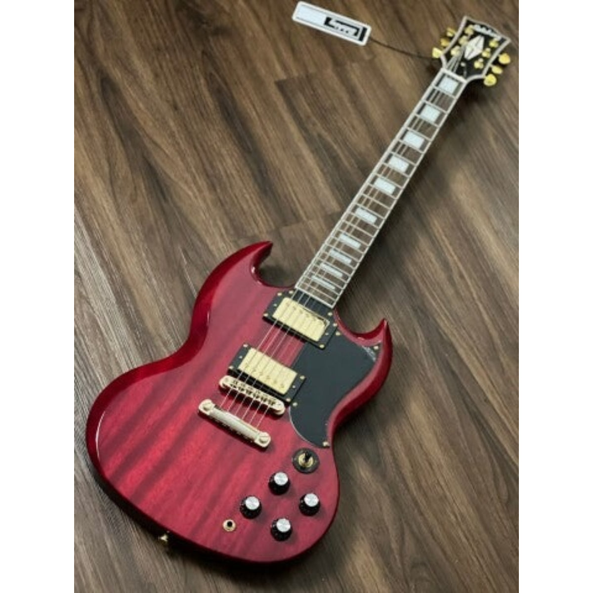 Đàn Guitar Điện Soloking SG60, Gold Hardware, Transparent Red Cherry