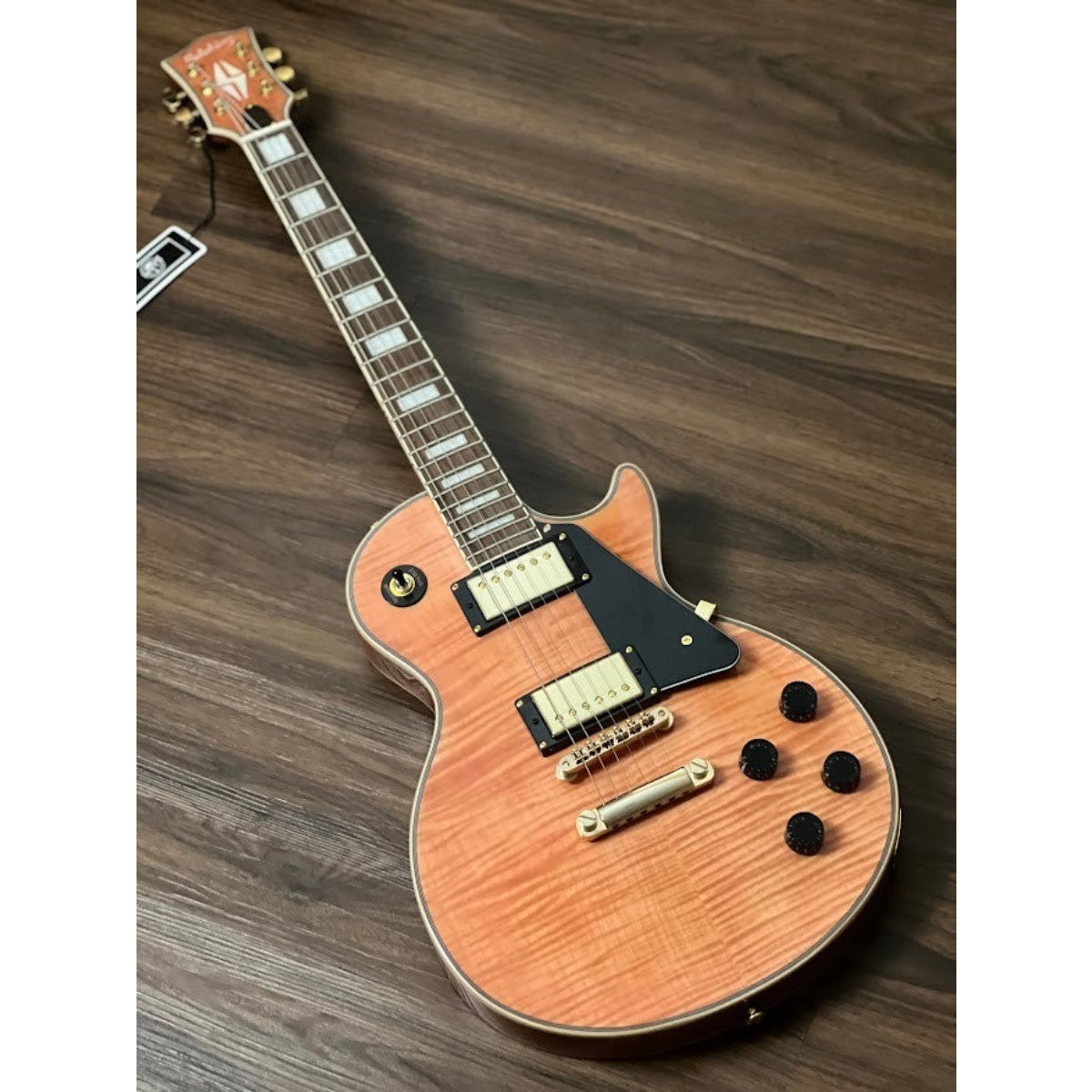 Đàn Guitar Điện Soloking SLC60FM, Gold Hardware, Trans Pink