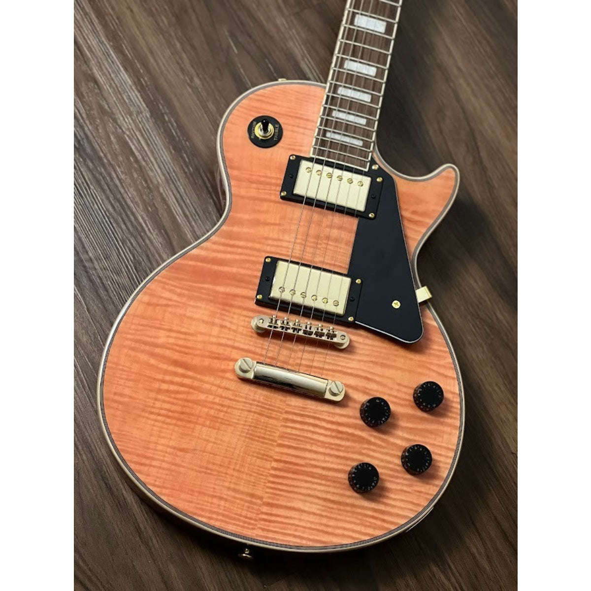 Đàn Guitar Điện Soloking SLC60FM, Gold Hardware, Trans Pink