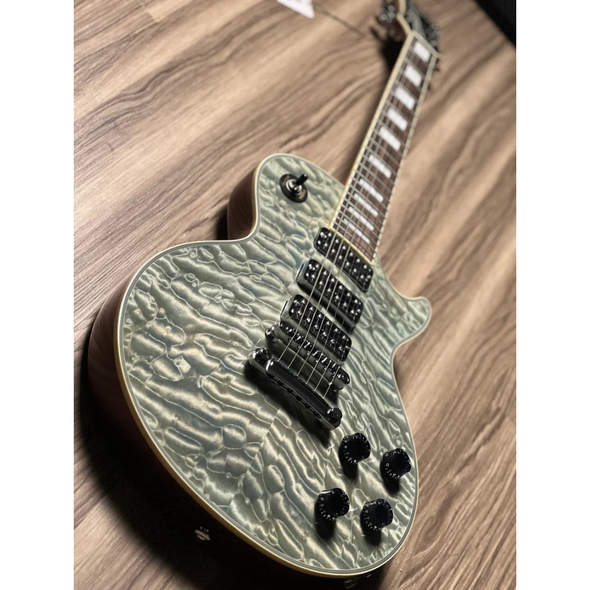 Đàn Guitar Điện Soloking SLC60 P3 QM, 5A Quilt Top, Ocean Blue