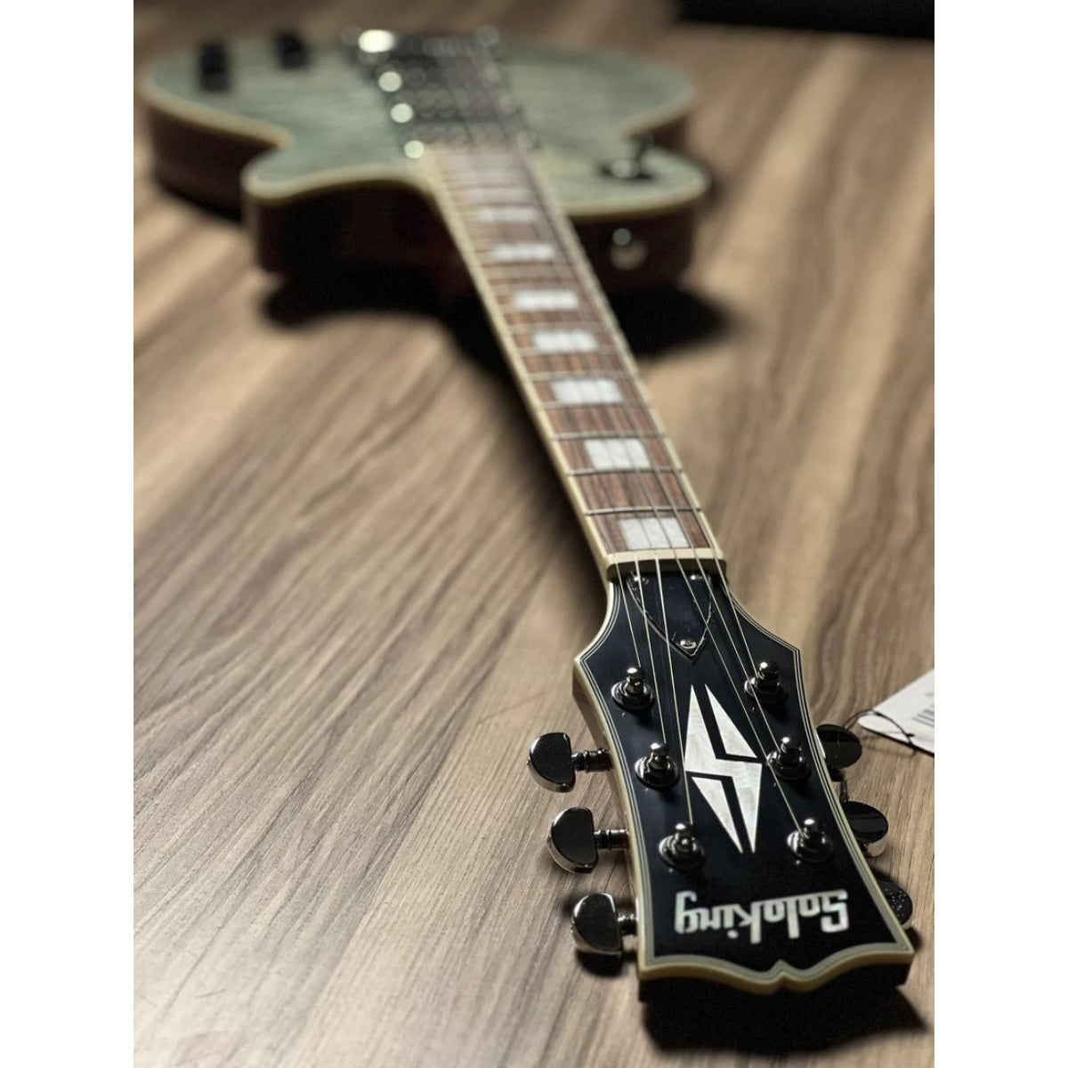 Đàn Guitar Điện Soloking SLC60 P3 QM, 5A Quilt Top, Ocean Blue