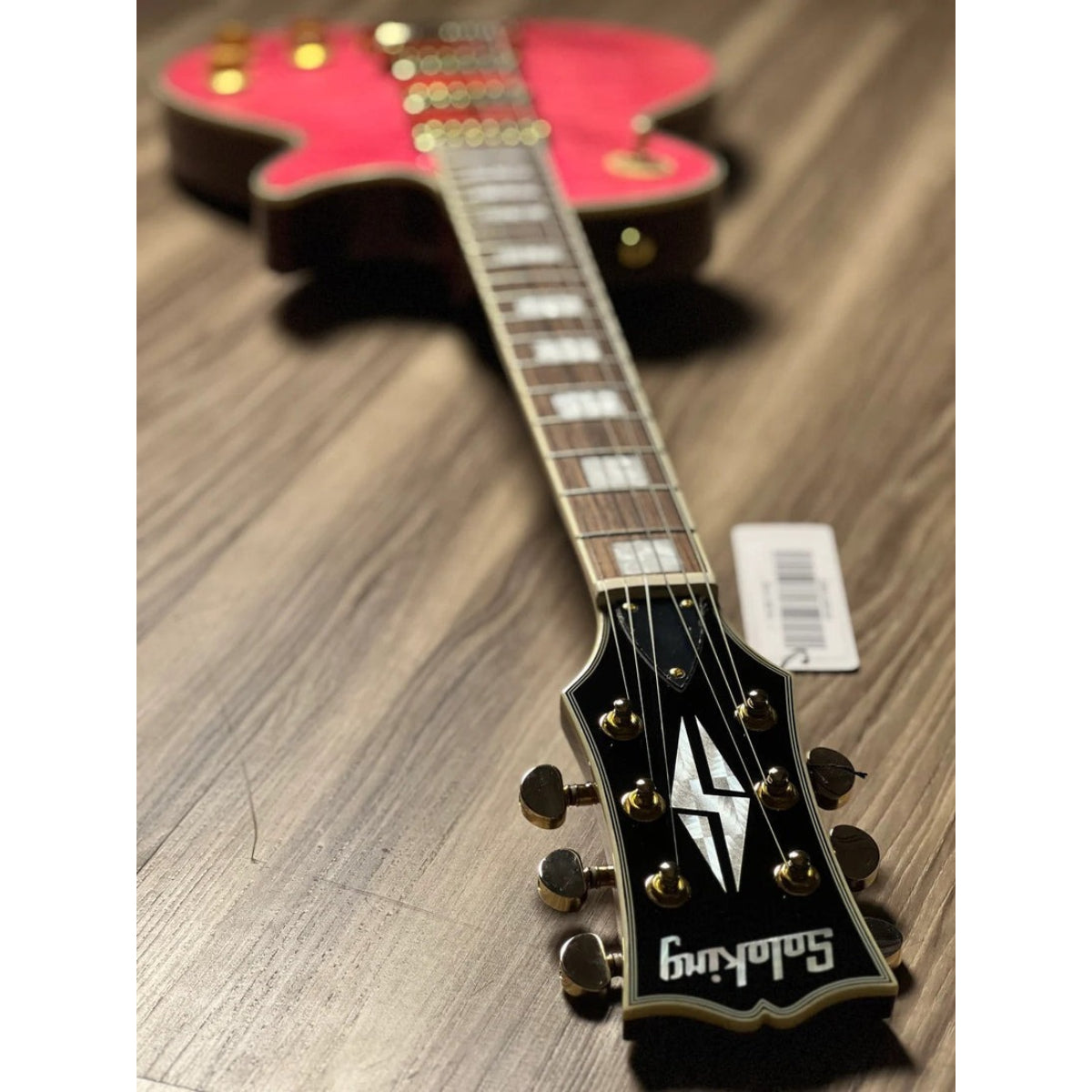 Đàn Guitar Điện Soloking SLC60 T3 FM, 5A Quilt Top, Trans Pink