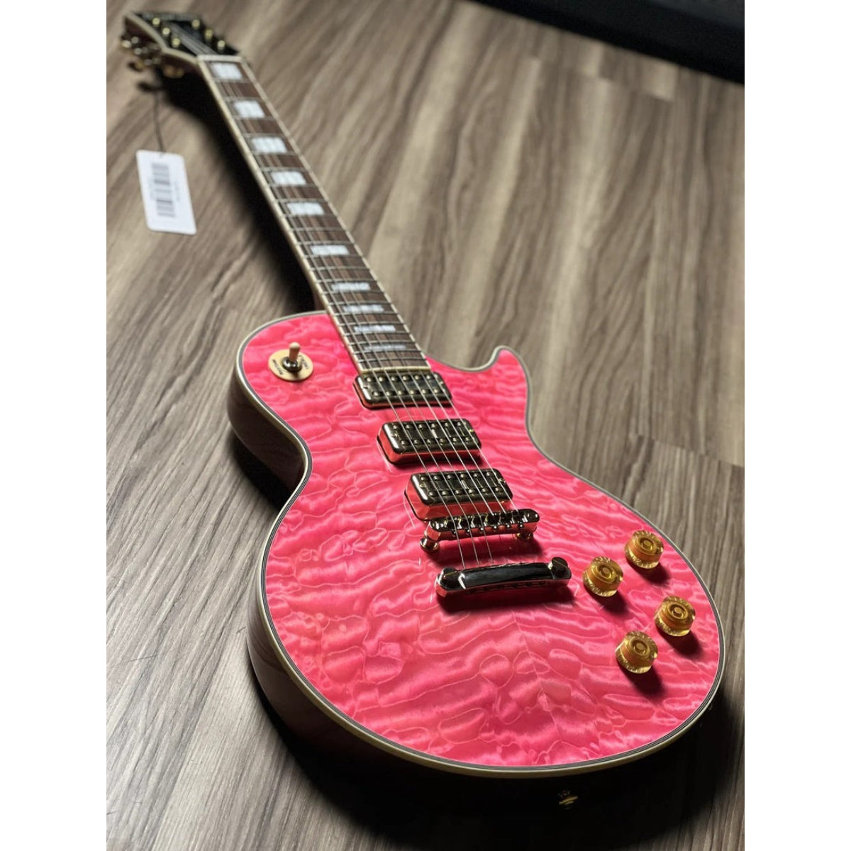 Đàn Guitar Điện Soloking SLC60 T3 FM, 5A Quilt Top, Trans Pink