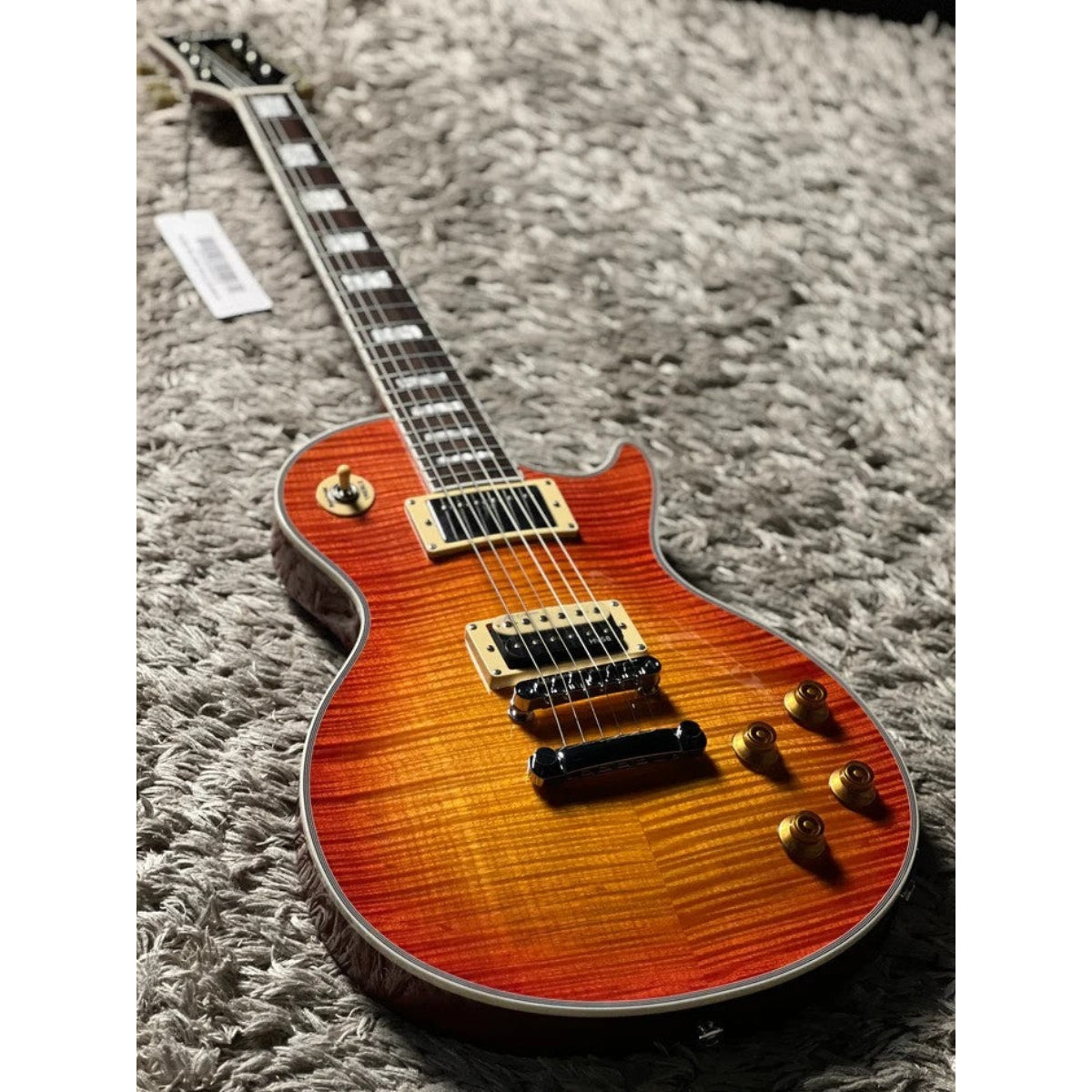 Đàn Guitar Điện Soloking SLS50FM Deluxe, 5A Flame Top, Cherry Sunburst