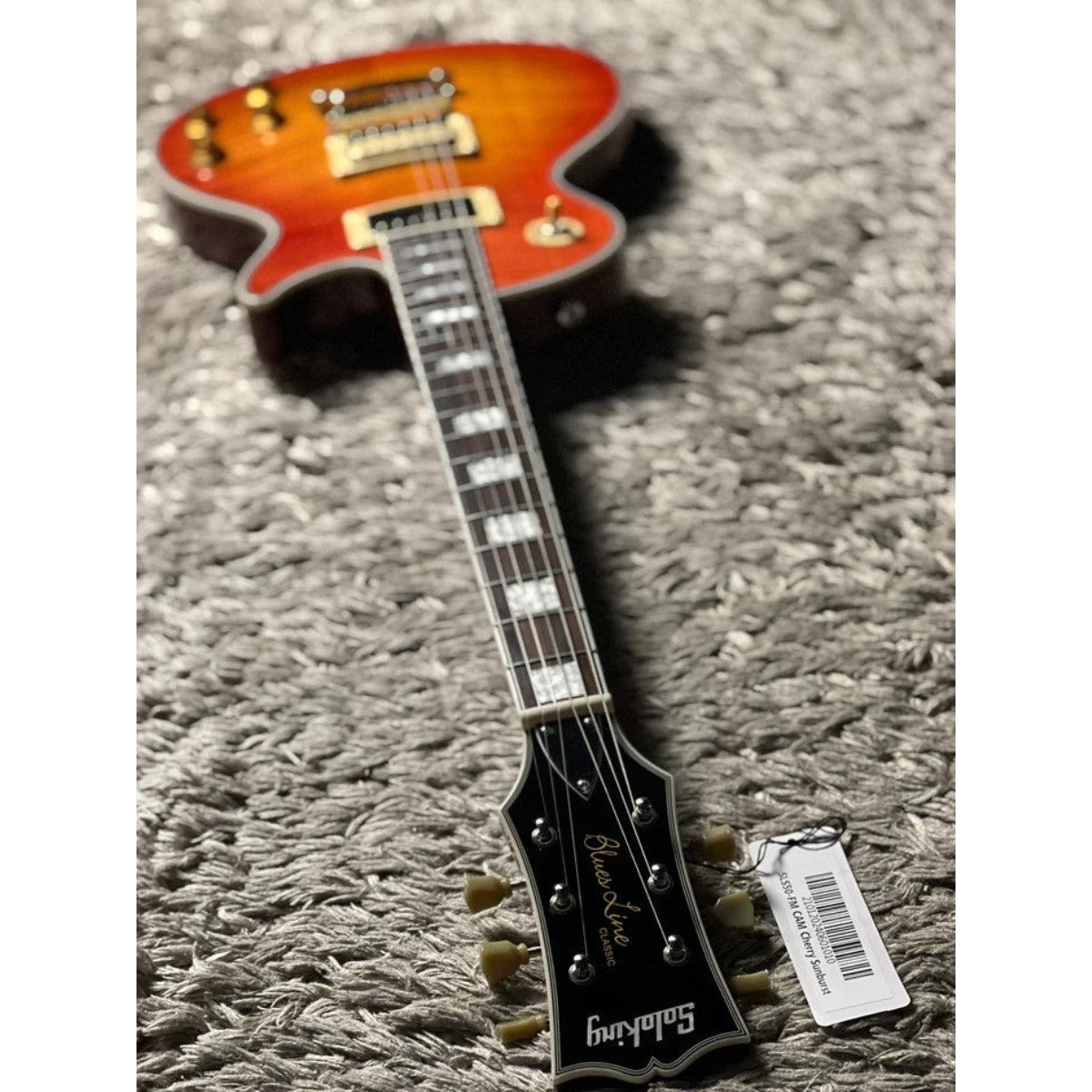 Đàn Guitar Điện Soloking SLS50FM Deluxe, 5A Flame Top, Cherry Sunburst