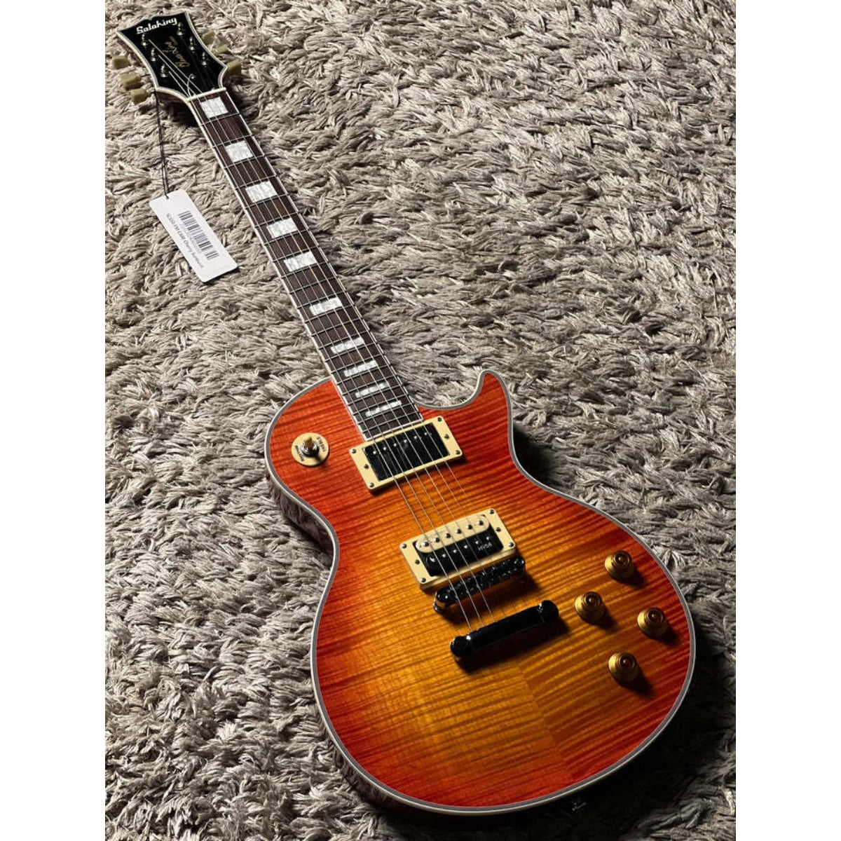 Đàn Guitar Điện Soloking SLS50FM Deluxe, 5A Flame Top, Cherry Sunburst