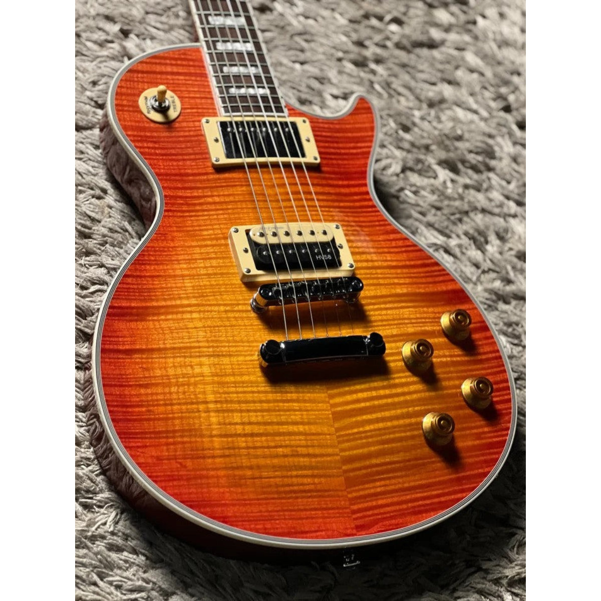 Đàn Guitar Điện Soloking SLS50FM Deluxe, 5A Flame Top, Cherry Sunburst