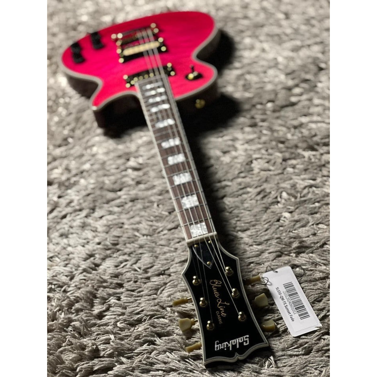 Đàn Guitar Điện Soloking SLS50QM Deluxe, 5A Quilt Top, Sunset Fade