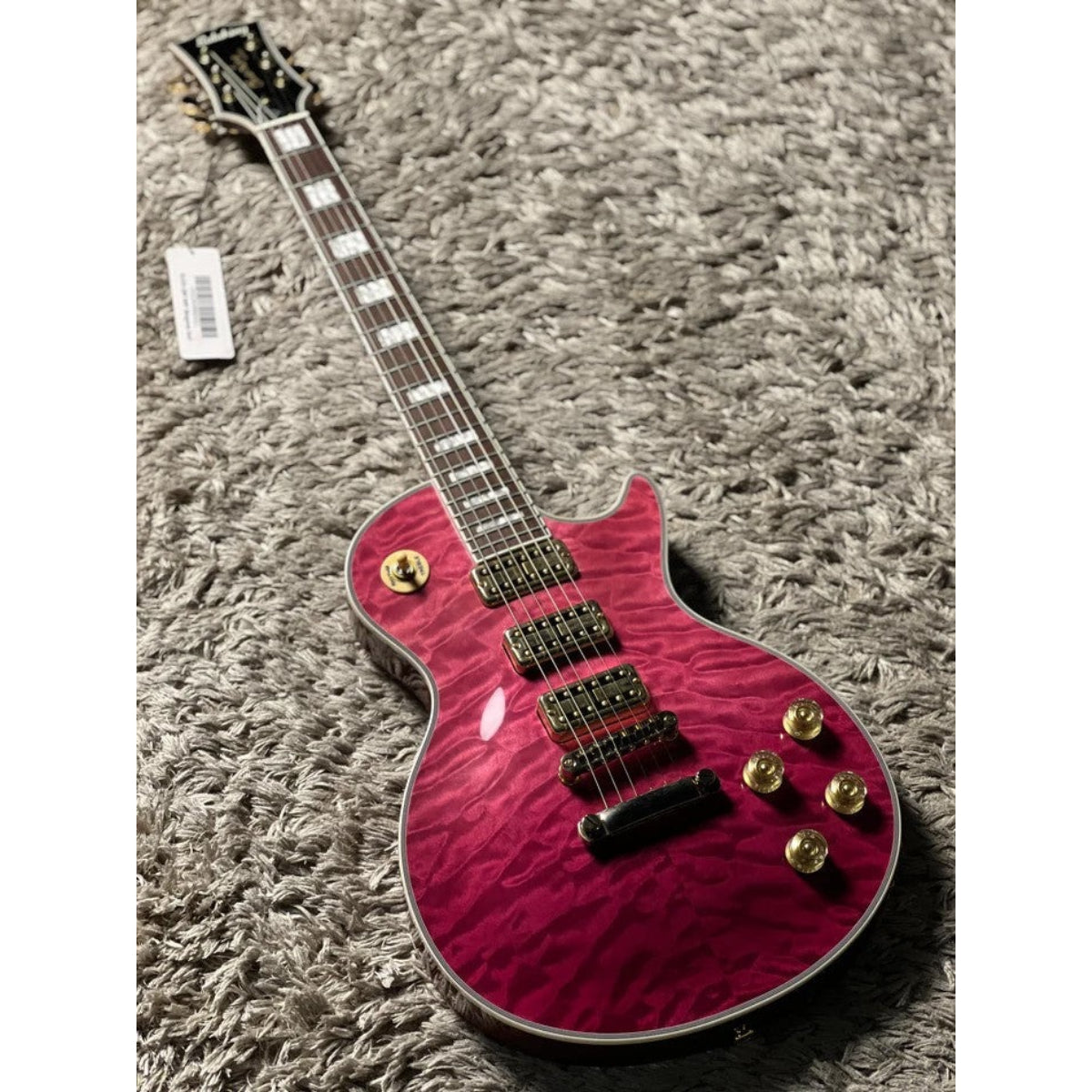 Đàn Guitar Điện Soloking SLS50QM T3, 5A Quilt Top, Magenta Surf
