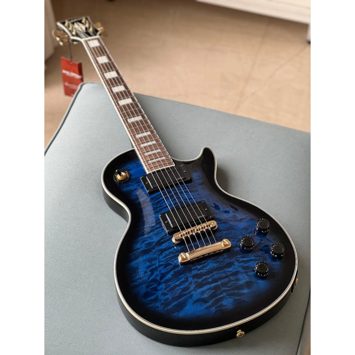 Đàn Guitar Điện Soloking SLS60QM Deluxe, Fishman Fluence, Black Aqua Burst MOD