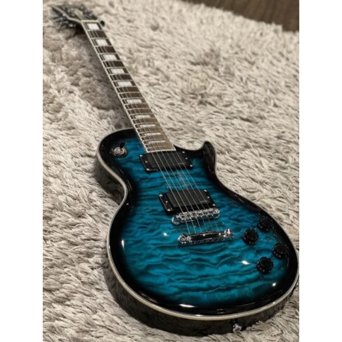 Đàn Guitar Điện Soloking SLS60QM Deluxe, Fishman Fluence, Teal Burst MOD