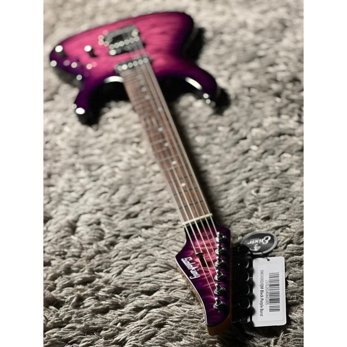 Đàn Guitar Điện Soloking SM24 HH QM Shredmaster, Rosewood FB, Black Purple Burst