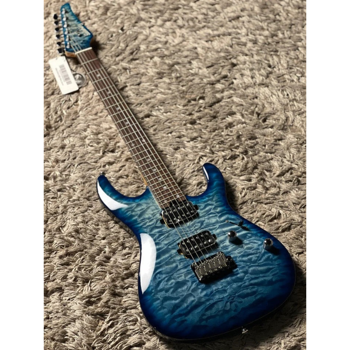 Đàn Guitar Điện Soloking SM24 HH QM Shredmaster, Rosewood FB, Ocean Blue Burst