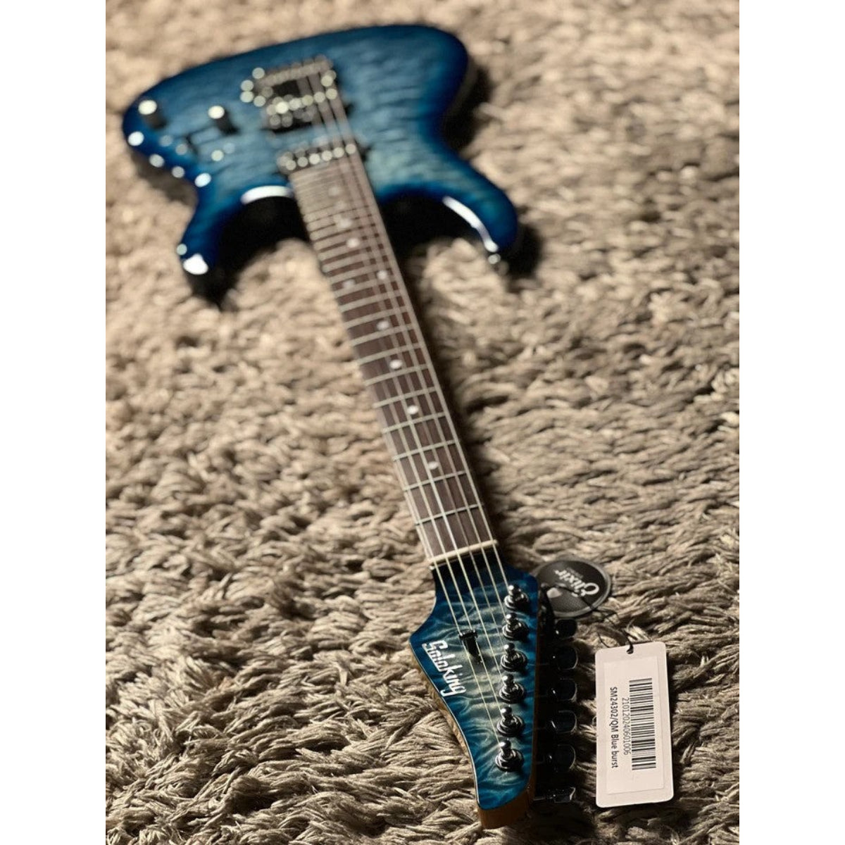 Đàn Guitar Điện Soloking SM24 HH QM Shredmaster, Rosewood FB, Ocean Blue Burst