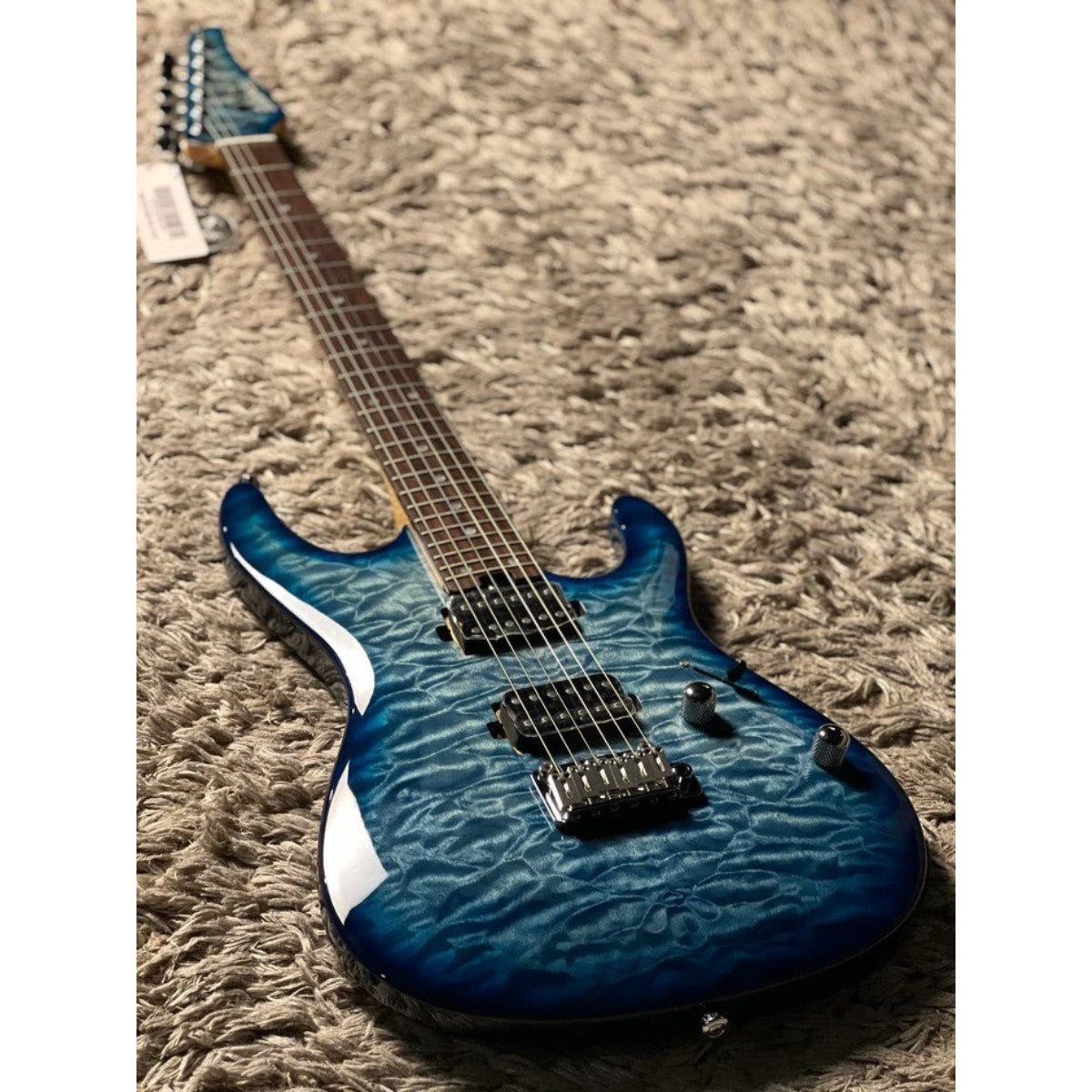 Đàn Guitar Điện Soloking SM24 HH QM Shredmaster, Rosewood FB, Ocean Blue Burst