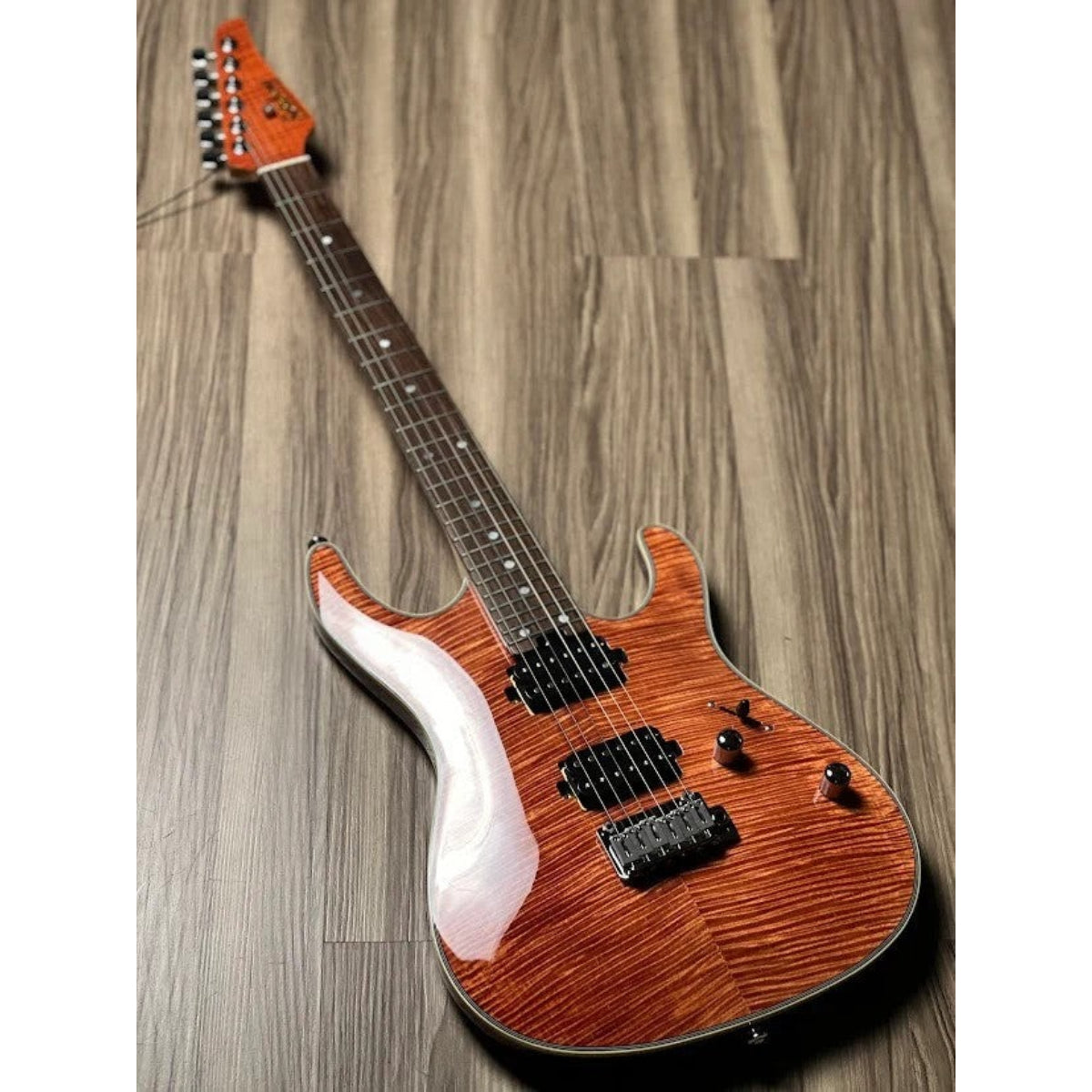 Đàn Guitar Điện Soloking SM24 HH Shredmaster, Rosewood FB, Trans Salmon Pink