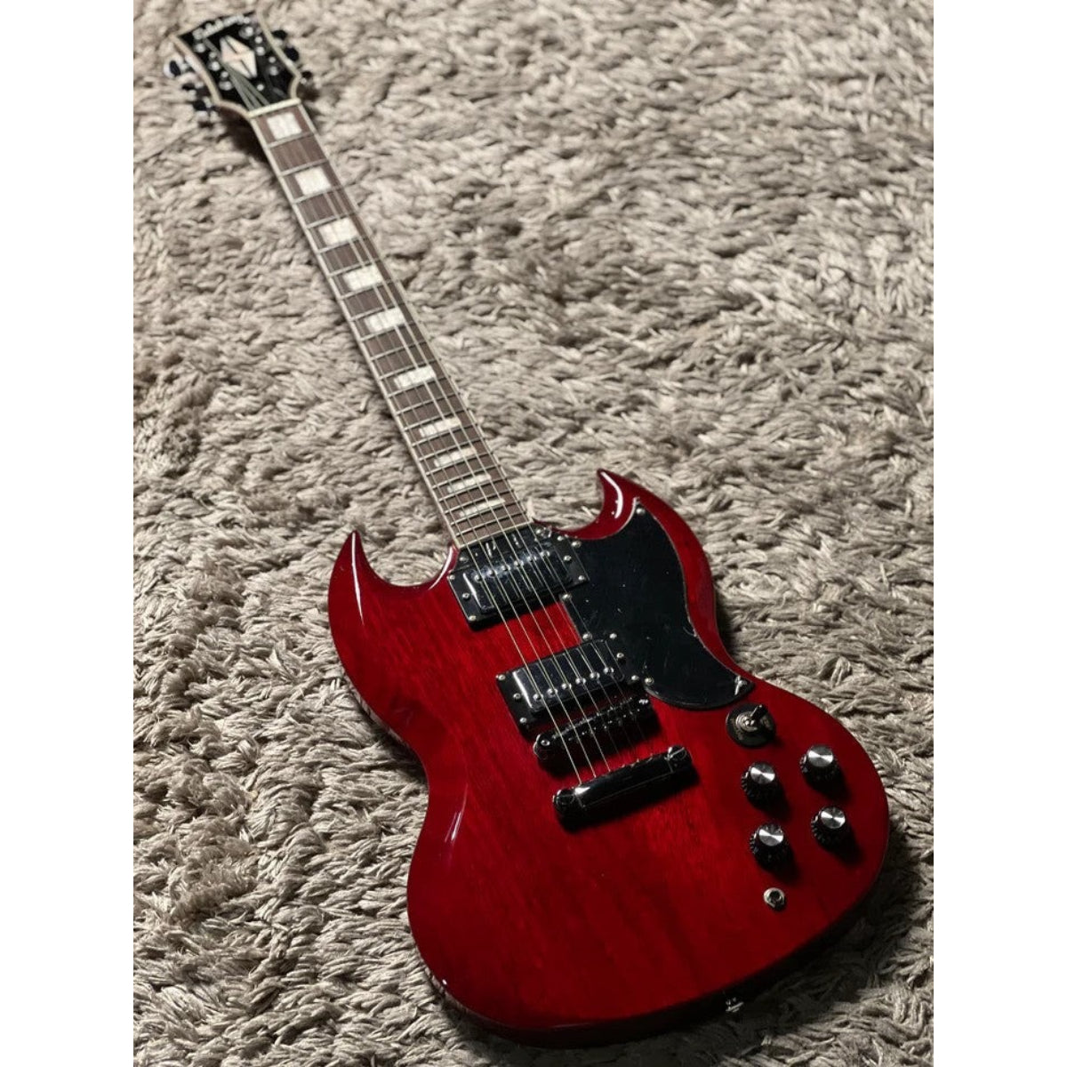 Đàn Guitar Điện Soloking SG61, Transparent Red Cherry
