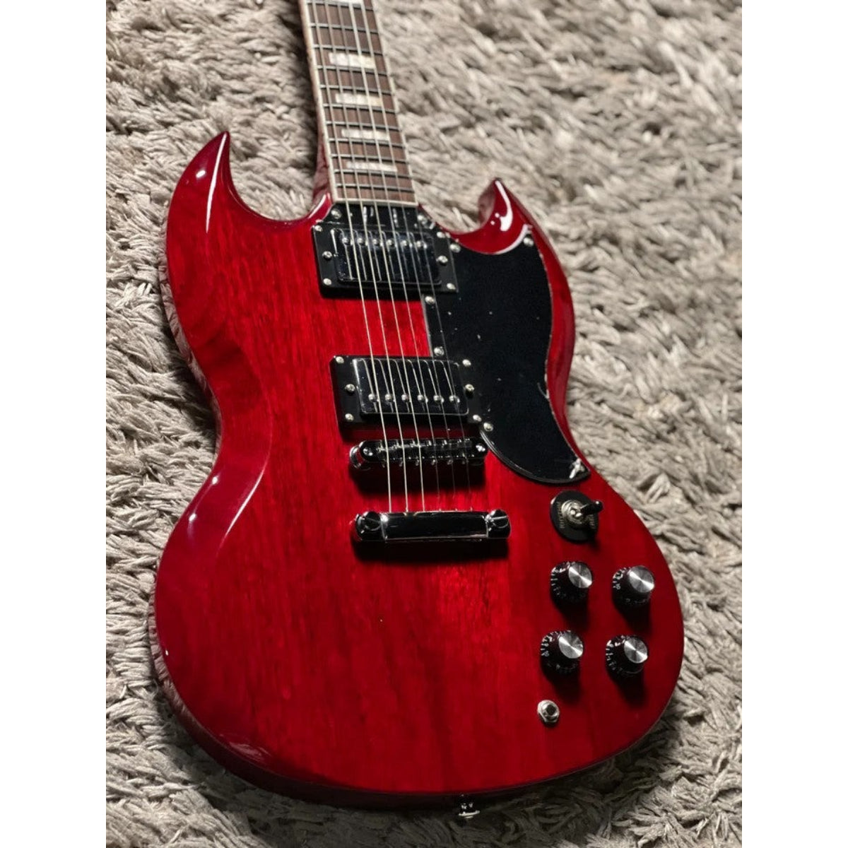 Đàn Guitar Điện Soloking SG61, Transparent Red Cherry