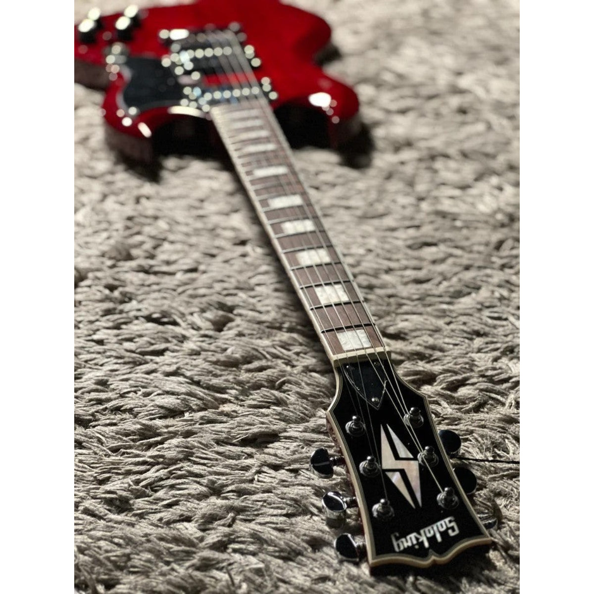 Đàn Guitar Điện Soloking SG61, Transparent Red Cherry