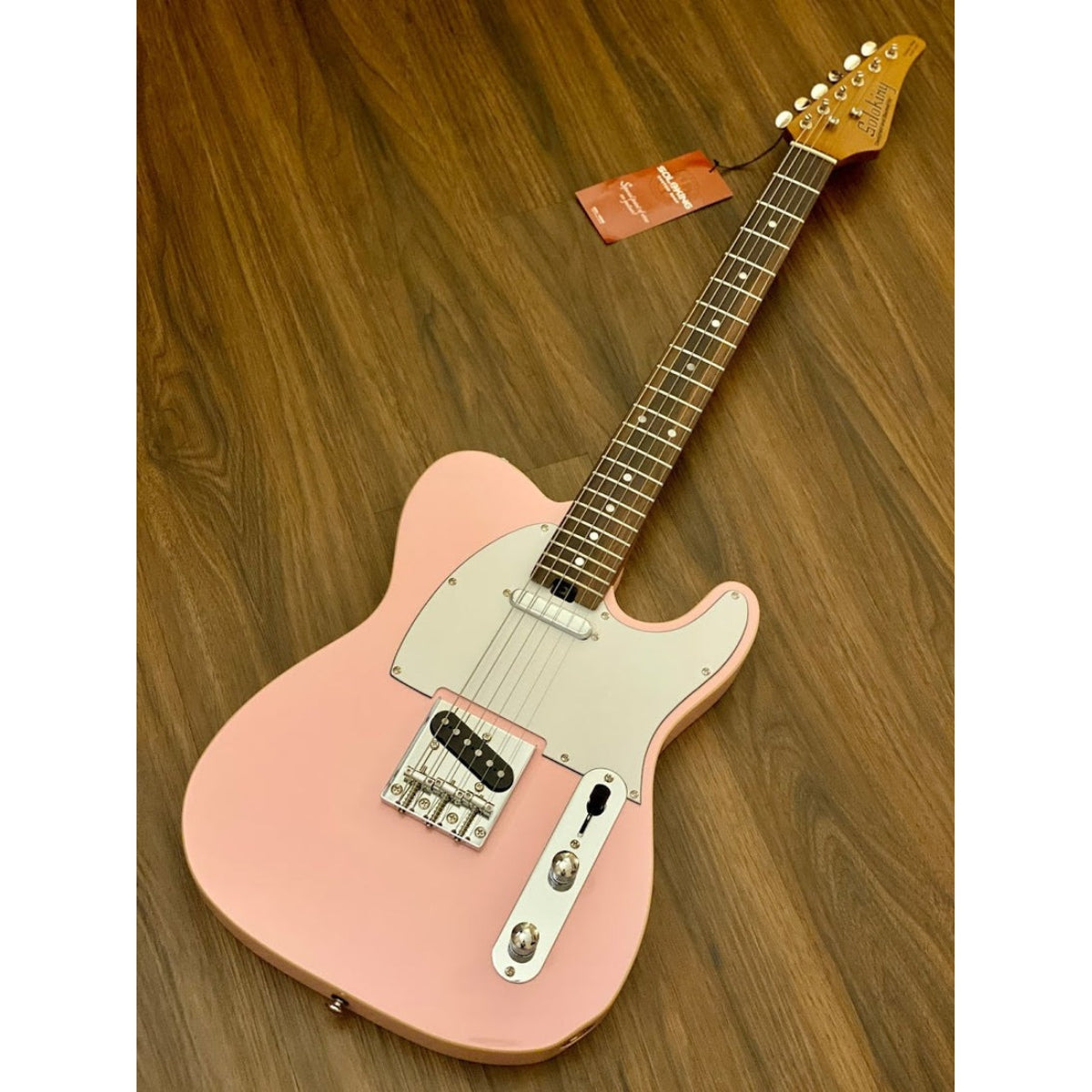 Đàn Guitar Điện Soloking T1B Vintage MKII, Roasted Maple Neck, Rosewood FB, Shell Pink